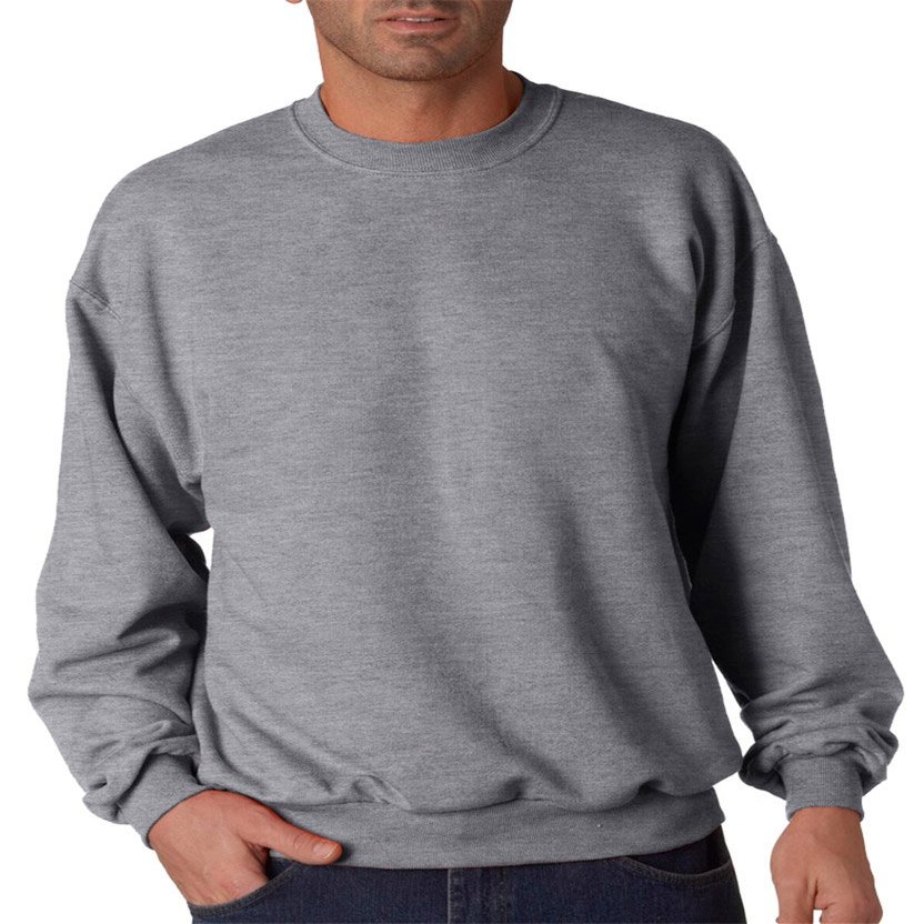 8 oz. 50/50 Fleece Crew (562) Oxford, M