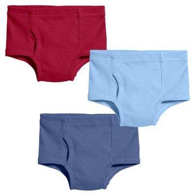 City Threads Boys Organic Cotton Brief Underwear for Sensitive Skin and Sensory Friendly (SPD), Classic, 3T