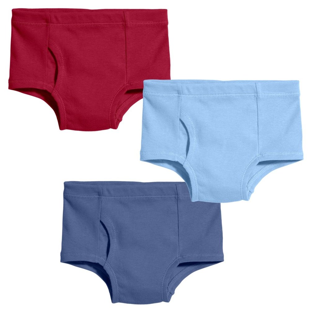 City Threads Boys Organic Cotton Brief Underwear for Sensitive Skin and Sensory Friendly (SPD), Classic, 3T