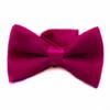 Soophen Solid Banded Bow Ties -Dark Crimson view 1