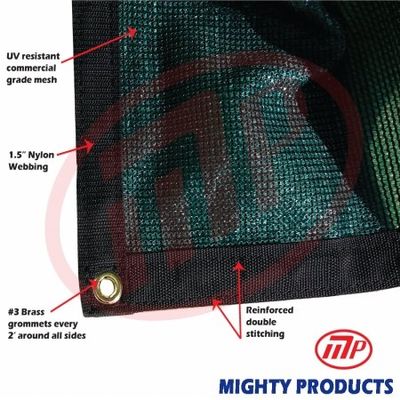 MP Size: 12 ft. x 26 ft. - 7 oz Premium 90% Shade Cloth, Shade Sail, Sun Shade (Green Color) (BMN-MS90-G1226)