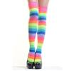 Lady's Thigh High Socks (Neon Rainbow (2prs)) view 2