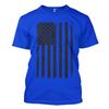 Distressed Black USA Flag - United States Men's T-Shirt (Royal, XXX-Large) view 1