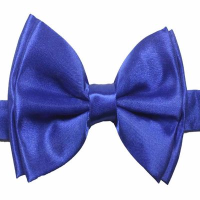 Novelty Mens Adjustable Tuxedo Navy Blue Bowtie Adjustable Elastic Strap Bowtie
