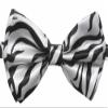 Novelty Mens Adjustable Tuxedo Zebra Black and White Bowtie Adjustable Elastic Strap Bowtie view 1