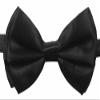 Novelty Mens Adjustable Tuxedo Black Bowtie Adjustable Elastic Strap Bowtie view 1