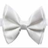 Novelty Mens Adjustable Tuxedo White Bowtie Adjustable Elastic Strap Bowtie view 1