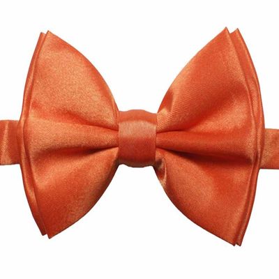 Novelty Mens Adjustable Tuxedo Orange Bowtie Adjustable Elastic Strap Bowtie