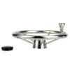 Amarine Made 5-Spoke 13-1/2 Inch Destroyer Style Stainless Boat Steering Wheel with M Size Knob - 9310SRF1 view 4