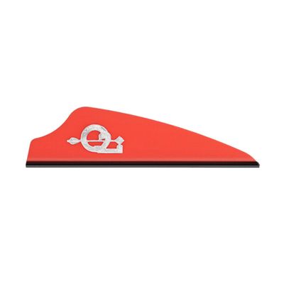 Q2i Fusion X-II Target Archery Vanes - Ultra-Lightweight with Tri-Fusion Vane Adhesion Technology for Archery Arrows Premium Arrow Fletching & Accessories for Archers - 100pk, 1.75" RED