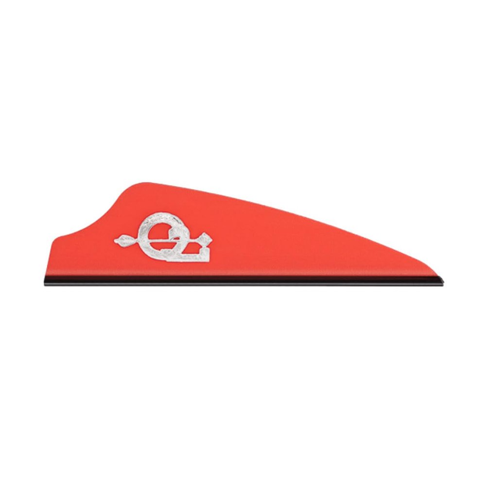 Q2i Fusion X-II Target Archery Vanes - Ultra-Lightweight with Tri-Fusion Vane Adhesion Technology for Archery Arrows Premium Arrow Fletching & Accessories for Archers - 100pk, 1.75" RED
