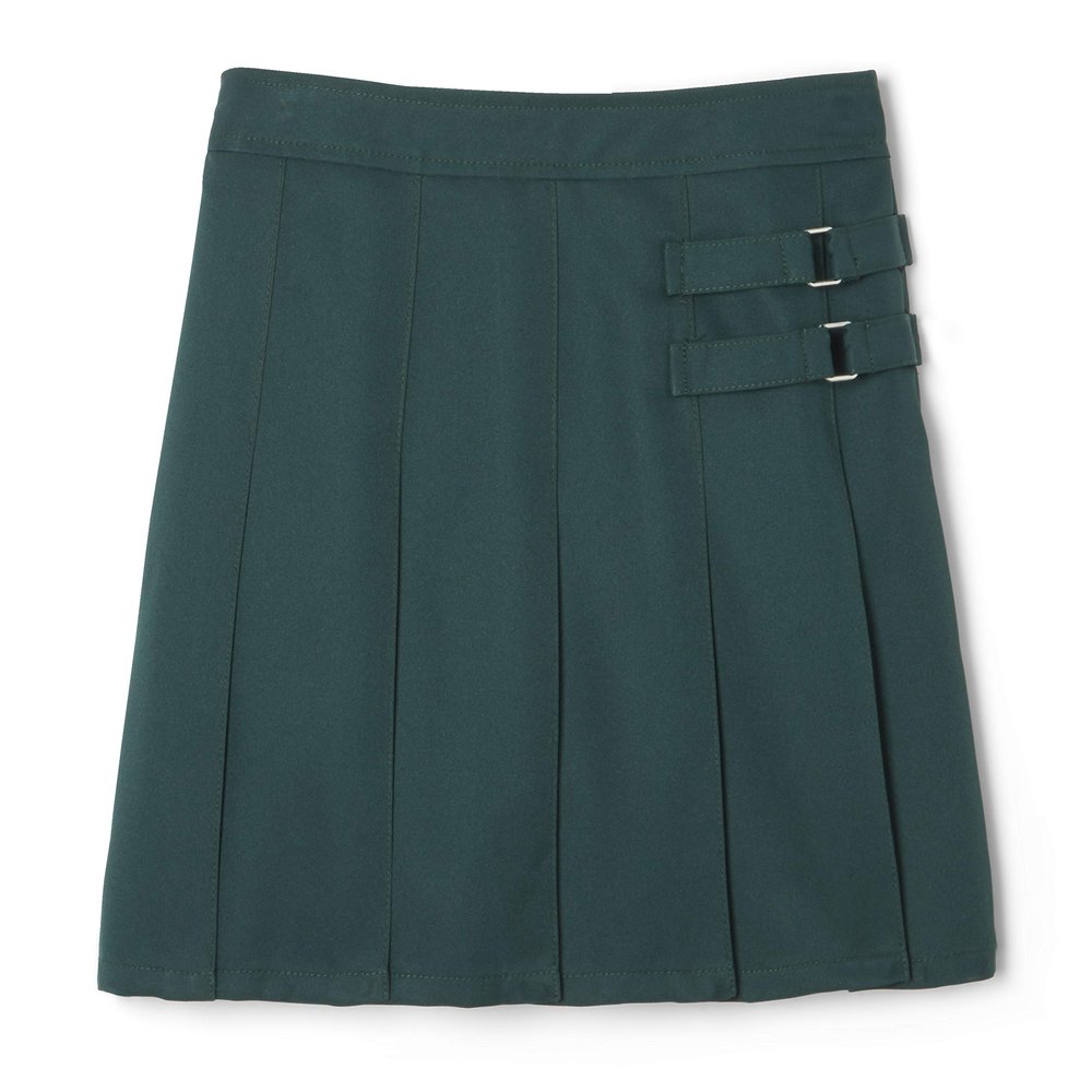 French Toast Girls' Adjustable Waist 2-Tab Scooter, Hunter Green, 6X