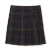 French Toast Girls' Adjustable Waist Plaid 2-Tab Scooter, Green Plaid, 6X view 1