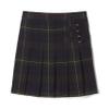 French Toast Girls' Adjustable Waist Plaid 2-Tab Scooter, Green Plaid, 6X view 3