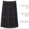 French Toast Girls' Adjustable Waist Plaid 2-Tab Scooter, Green Plaid, 6X view 4