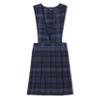 French Toast Girls' Plaid V-Neck Pleated Jumper, Blue & Red Plaid, 6