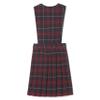 French Toast Girls' Plaid V-Neck Pleated Jumper, Navy & Red Plaid, 4 view 4