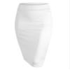 Lock and Love WB700 Womens Scuba Midi Skirt S White view 1