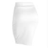 Lock and Love WB700 Womens Scuba Midi Skirt S White view 2