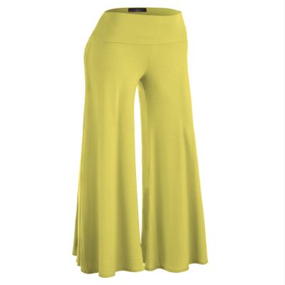 Lock and Love WB750 Womens Chic Palazzo Lounge Pants XXXL Mustard