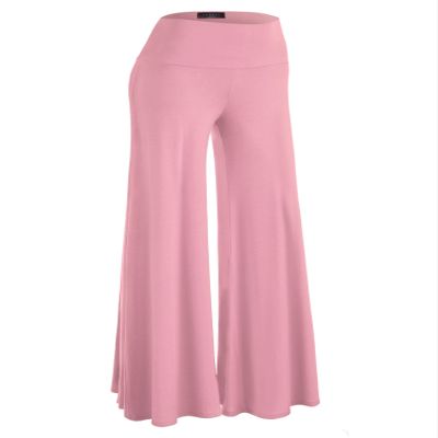 Lock and Love WB750 Womens Chic Palazzo Lounge Pants XXXL Pink