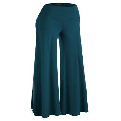 Lock and Love WB750 Womens Chic Palazzo Lounge Pants XXL Teal