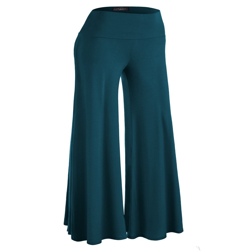 Lock and Love WB750 Womens Chic Palazzo Lounge Pants XXL Teal