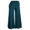 Lock and Love WB750 Womens Chic Palazzo Lounge Pants XXL Teal view 1