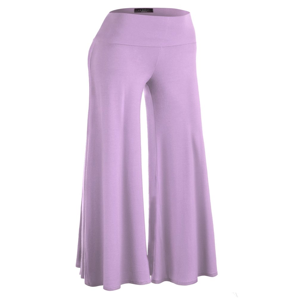 Lock and Love WB750 Womens Chic Palazzo Lounge Pants XXXL Lavender