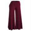Lock and Love WB750 Womens Chic Palazzo Lounge Pants XXL Wine view 1