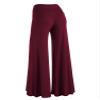 Lock and Love WB750 Womens Chic Palazzo Lounge Pants XXL Wine view 2