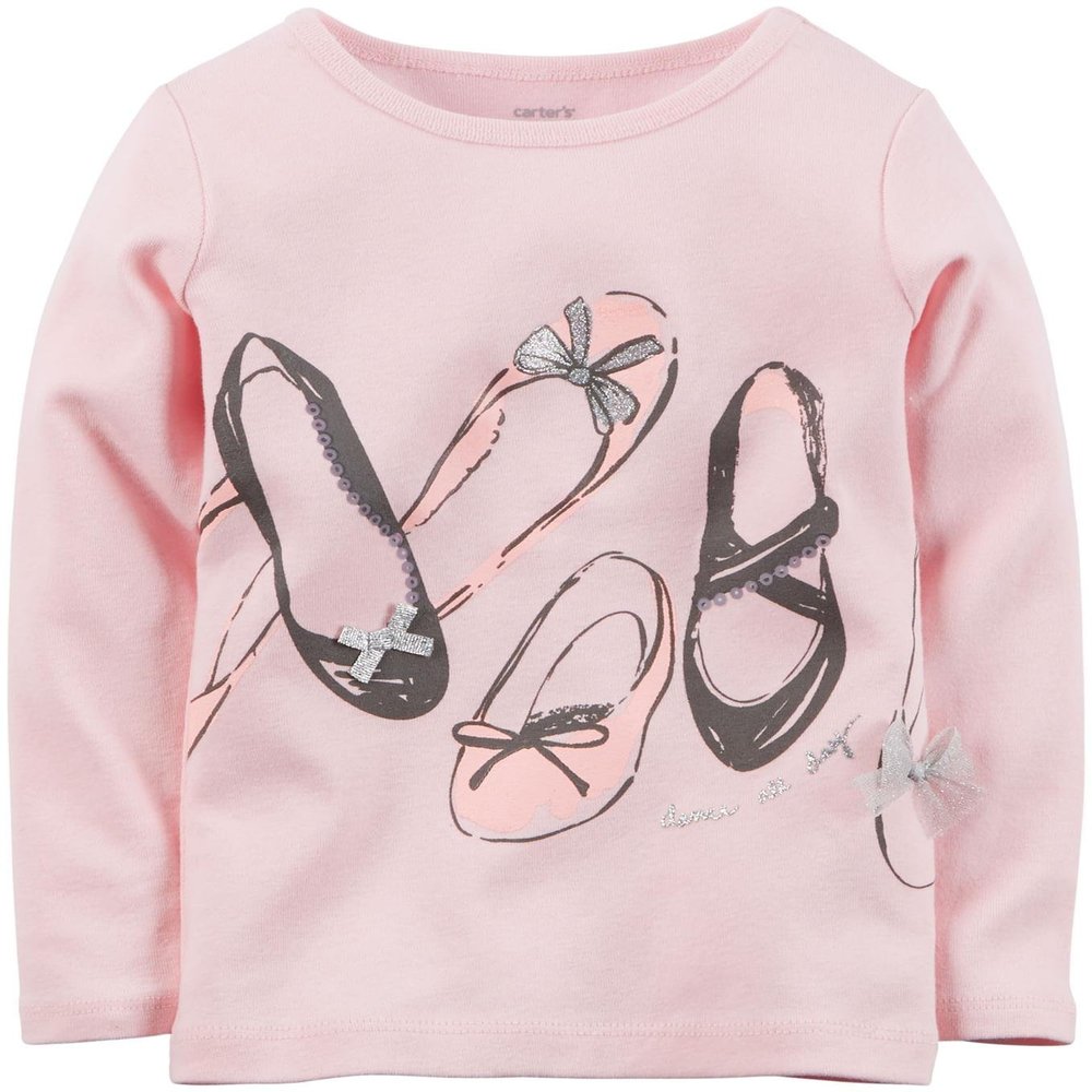 Carter's Baby Girls' Graphic Tee (Baby) - Ballet Shoes - 12M