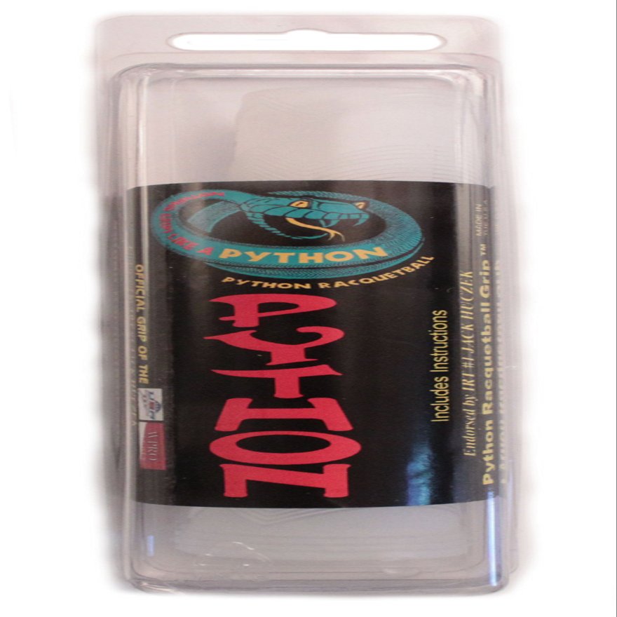 Python Racquetball Replacement Rubber Grip, Clear
