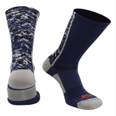 TCK Digital Camo Crew Socks (Navy, Small)