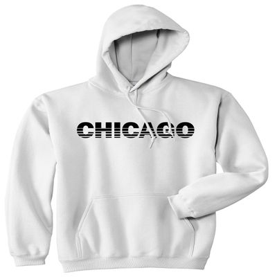 Kings Of NY Chicago Illinois State City Pullover Hoody Large White