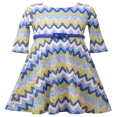 Bonnie Jean Little Girls 2T-6X, Blue, 4