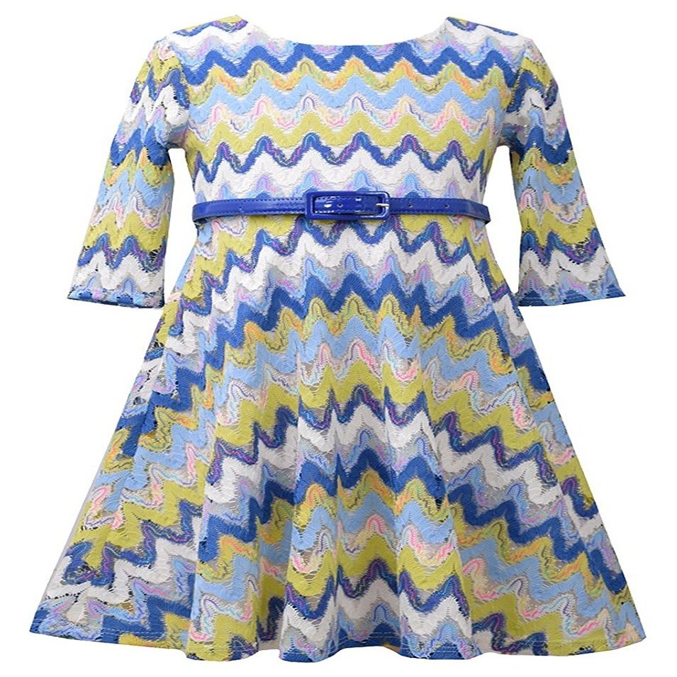 Bonnie Jean Little Girls 2T-6X, Blue, 4