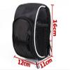 Disconano Cycling Bike Bicycle Handlebar Bags Front Baskets Black with Rain Cover view 2