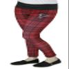 Atlanta Falcons NFL Juniors Women's Plaid Leggings - Red (XS (0/1)) view 2