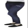 Tennessee Titans NFL Juniors Women's Plaid Leggings - Navy Blue (XS (0/1)) view 2