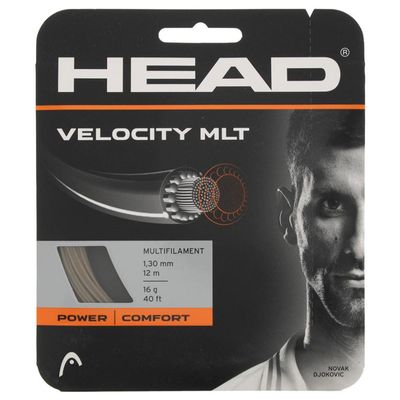 Head Velocity MLT Tennis Racket String 40' Set Multifilament Racquet String - Natural, 16 Gauge