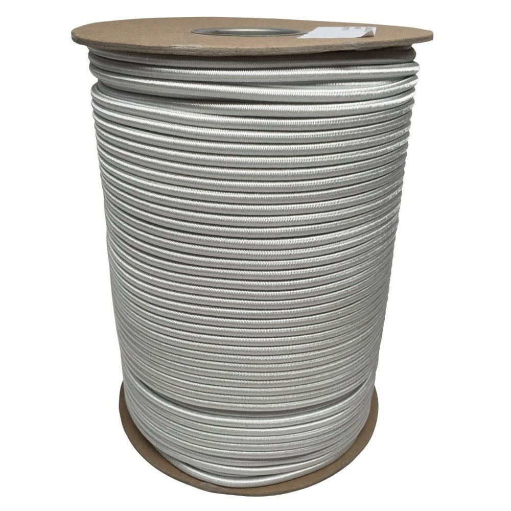 Pinnacle Water Sports 5/32 inch x 500 feet Marine Grade Bungee / Shock Cord on Bulk Spool Made Specifically for rigging Stand Up Paddle Boards / SUP / Kayaks (White)