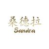 Chinese Name Symbols "Sandra" Vinyl Decal Sticker 7.55" x 3.75" - Gold view 1