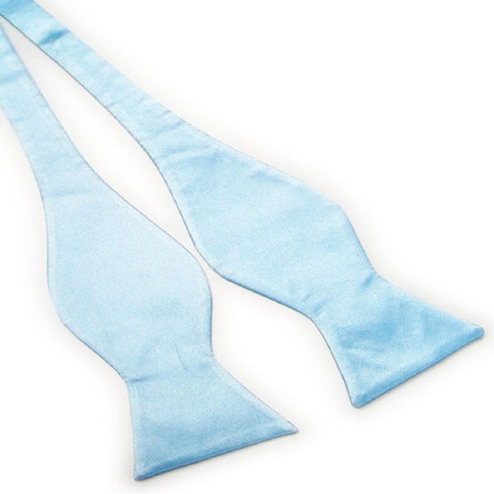 Soophen Solid Color self tie bowtie - Sky Blue