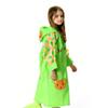 BIKMAN Girl's Cute Cartoon Rainwear Kids Rain Poncho (XXL(Height:55.11"), Green Bear) view 3
