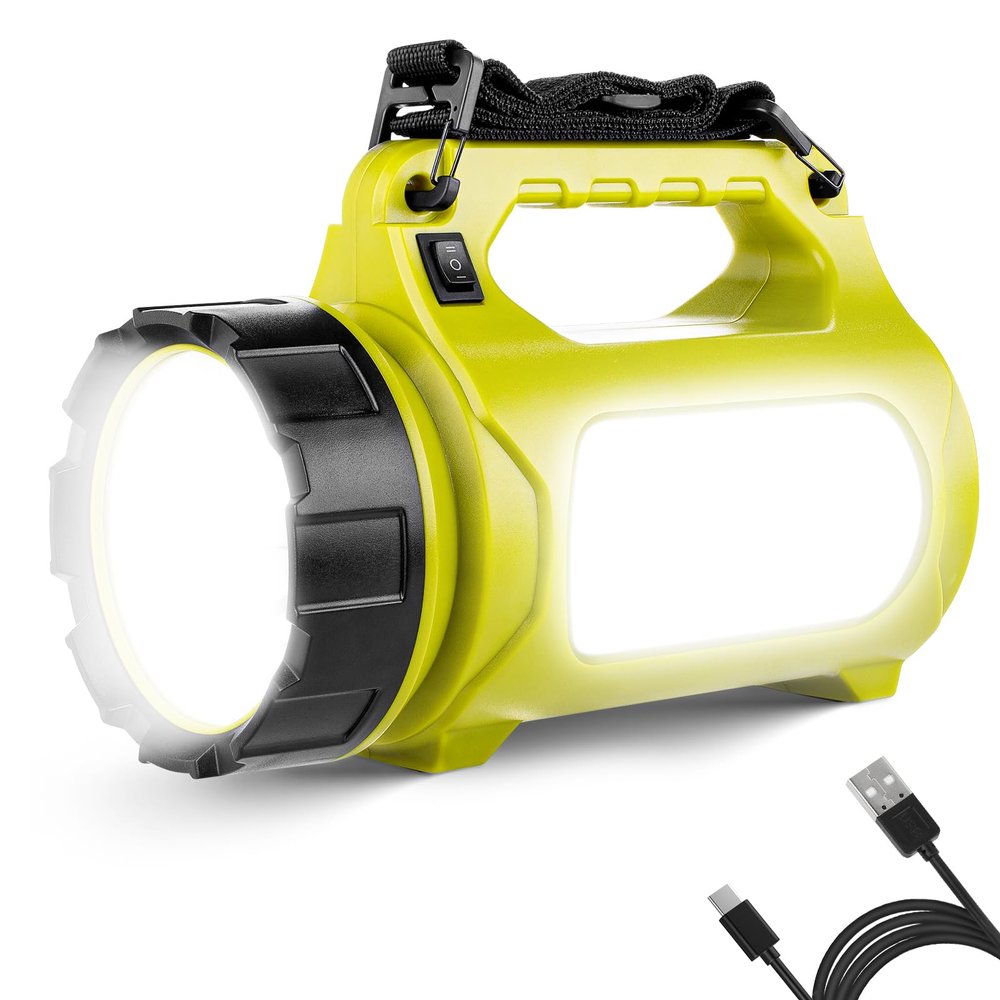 LE Rechargeable LED Lantern, Camping Essentials, 1000LM, 5 Light Modes, Power Bank, IPX4 Waterproof, Lantern Flashlight for Hurricane Emergency, Hiking, Home and More, USB Cable Included