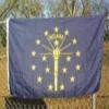 2x3 Indiana 2'x3' Polyester Flag banner view 1