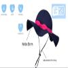 Vimeet Kid Baby Summer Hat Baby Sun Hat Toddler Beach Hat Baby Bucket Hat Blue view 4