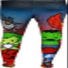 Marvel Avengers Chibi Junior's Black Leggings, X-Large view 2