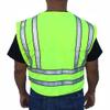 3C Products SVP5000, ANSI/ISEA Class 2, Public Safety Vest, 5-Point Breakaway, 3M Scotchlite Reflective, Zipper, Neon Green,L view 2